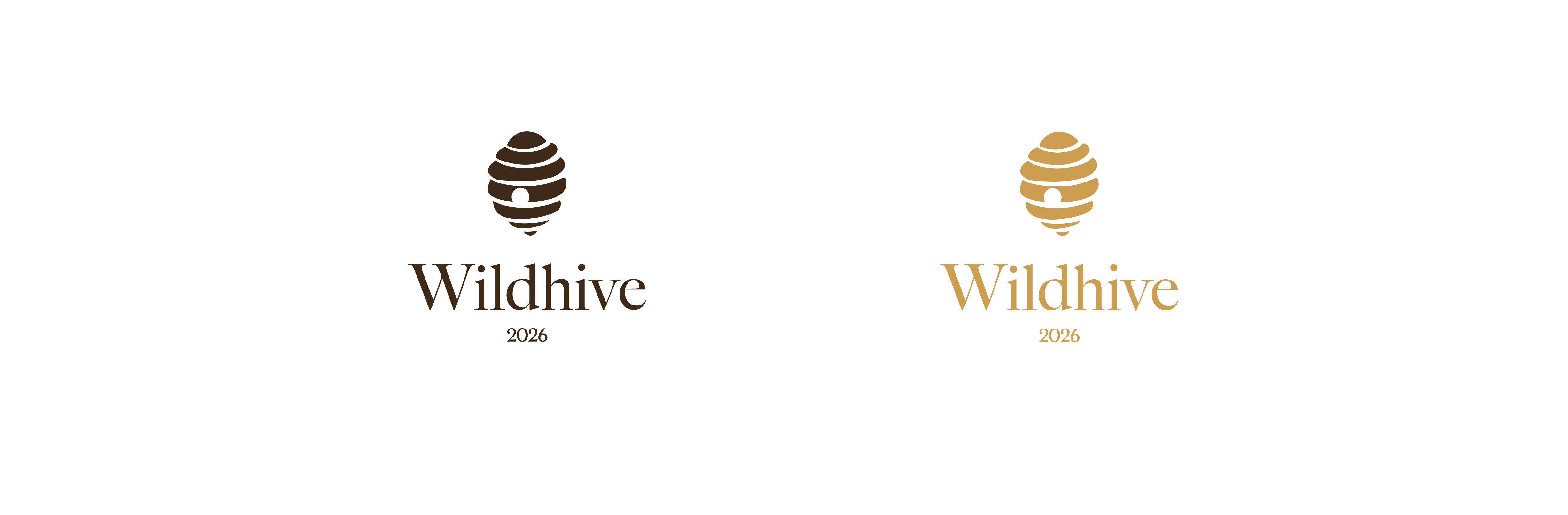 Wildhive logo — dark & gold